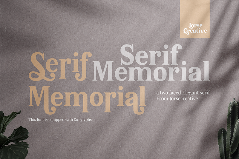 Serif Memorial  font